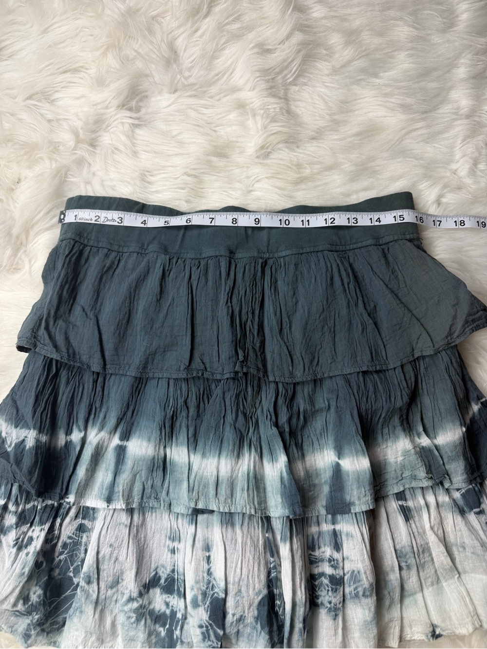 Tie Dye Ruffle Mini Skirt - Picture 4 of 6